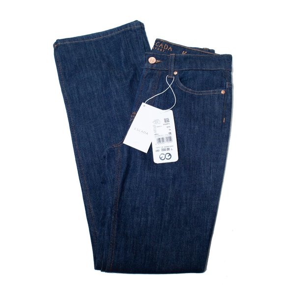 SOLD Escada Flared "Kate" Blue Jeans Sport Size 34 - Picture 2 of 8